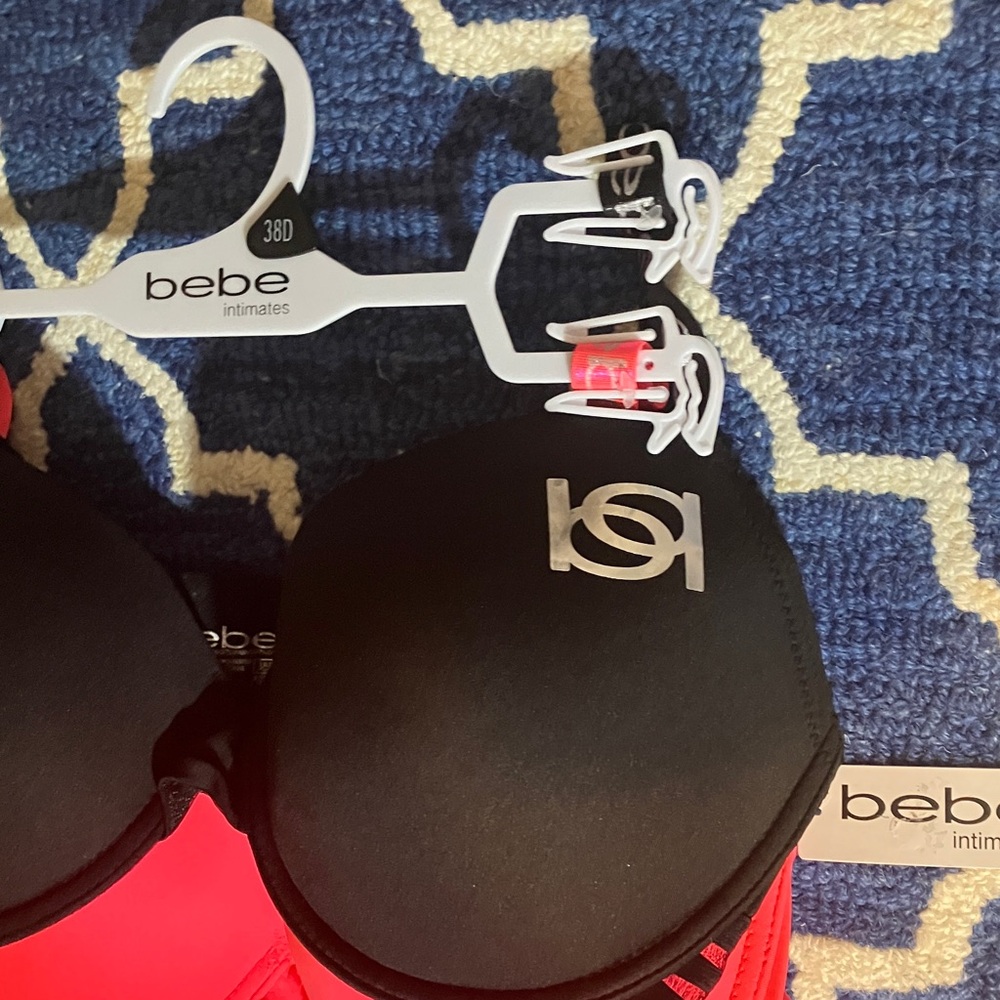 Bebe Intimates Black and Pink Bra Set - Picture 2 of 7